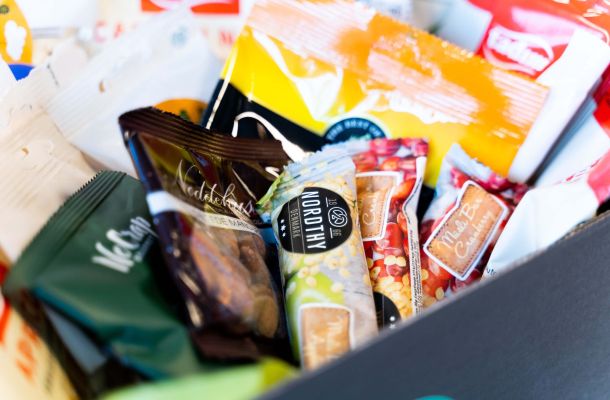 Lækker Snackbox med mandler og nødder
